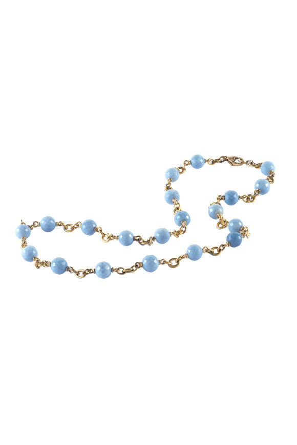 Sylva & Cie 18k Yellow Gold Faceted Opal Beaded Necklace - view 1