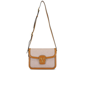 ショルダーバッグ VALENTINO TWO-TONE CANVAS AND LEATHER 9TO5 SHOULDER BAG Valentino Garavani Two-tone Canvas And Leather 9to5 Shoulder