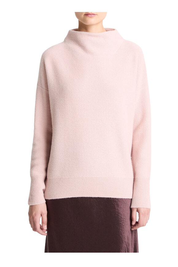 Vince Balletto Plush Cashmere Funnel Neck Sweater - view 2