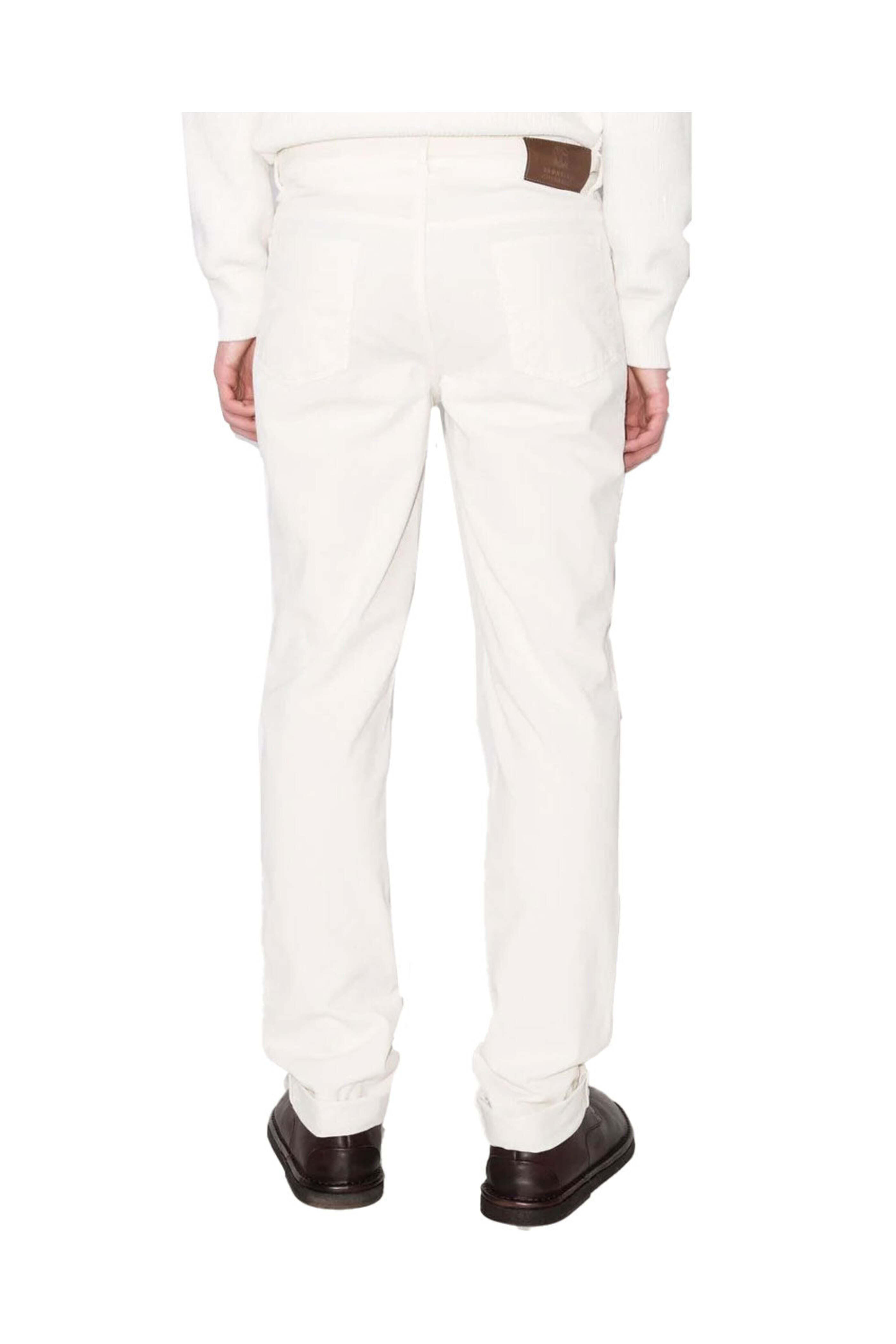 Brunello Cucinelli - Off White Fine Corduroy 5 Pocket Pant