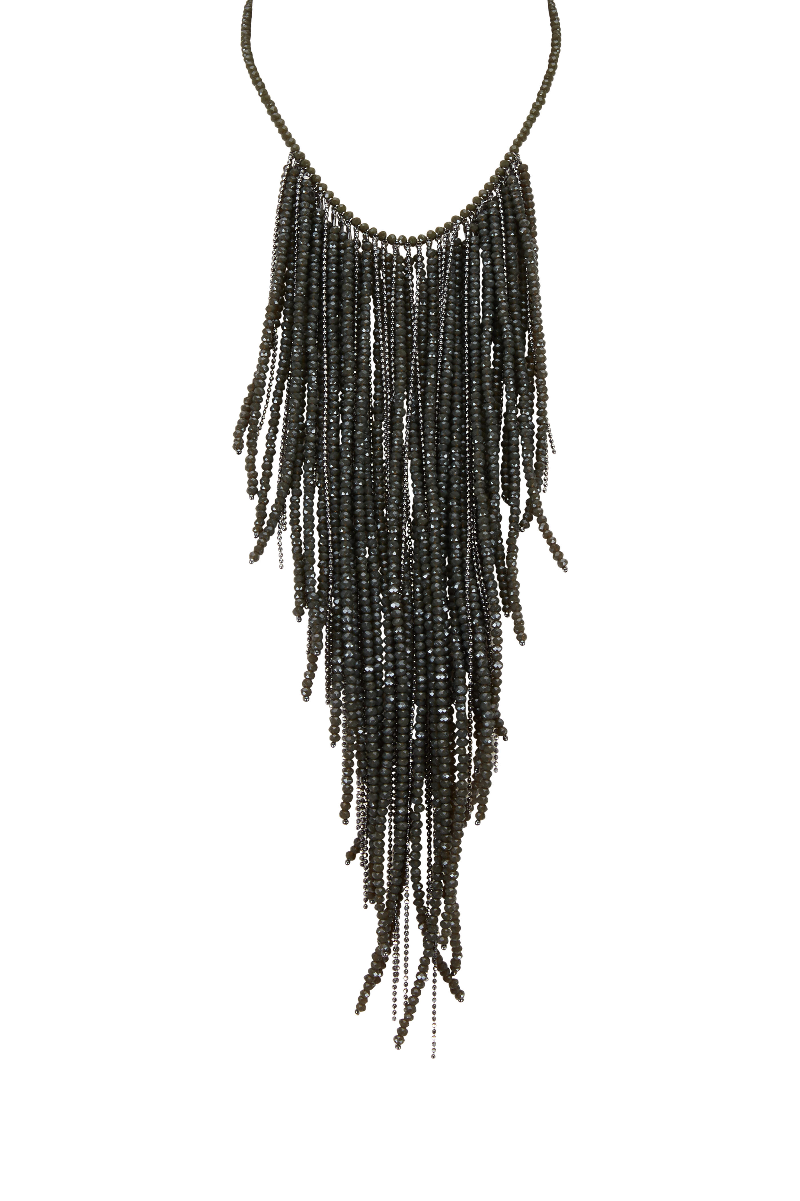 Brunello Cucinelli - Ultra Black Monili Wrap Necklace with