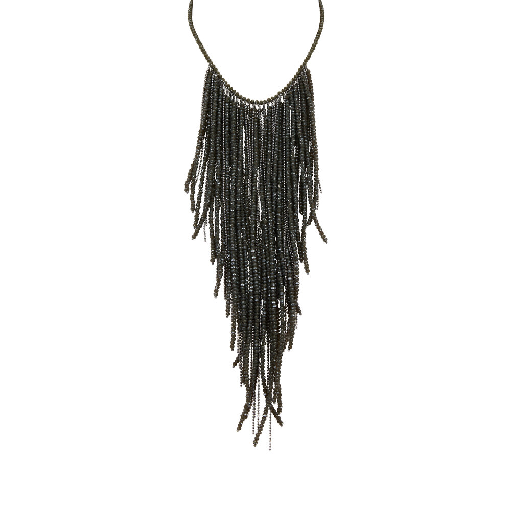 Brunello Cucinelli - Ultra Black Monili Wrap Necklace with