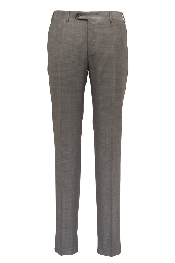 Canali - Solid Tan Wool Suit