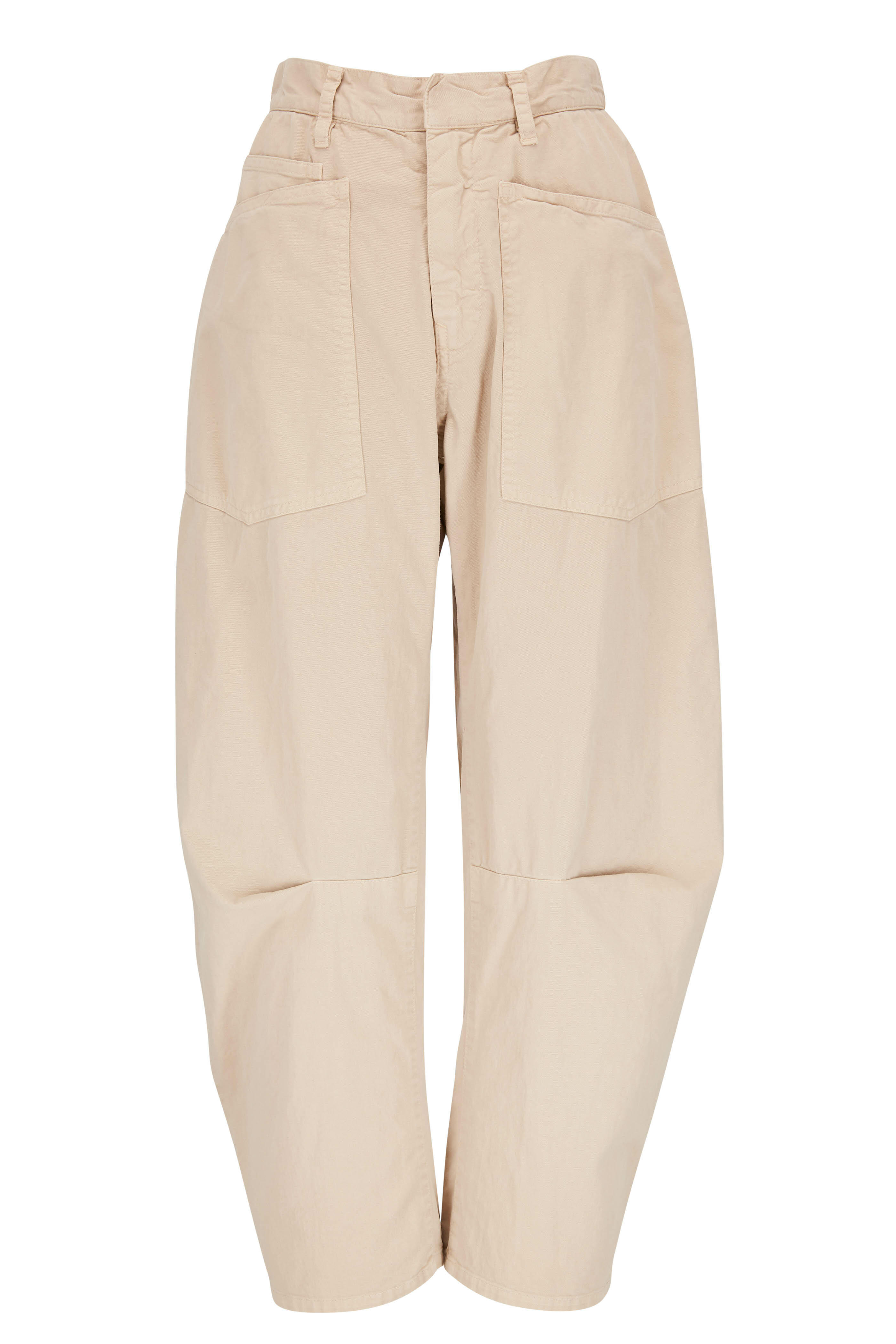 Nili Lotan - Shon Sandstone Curved Crop Pant | Mitchell Stores