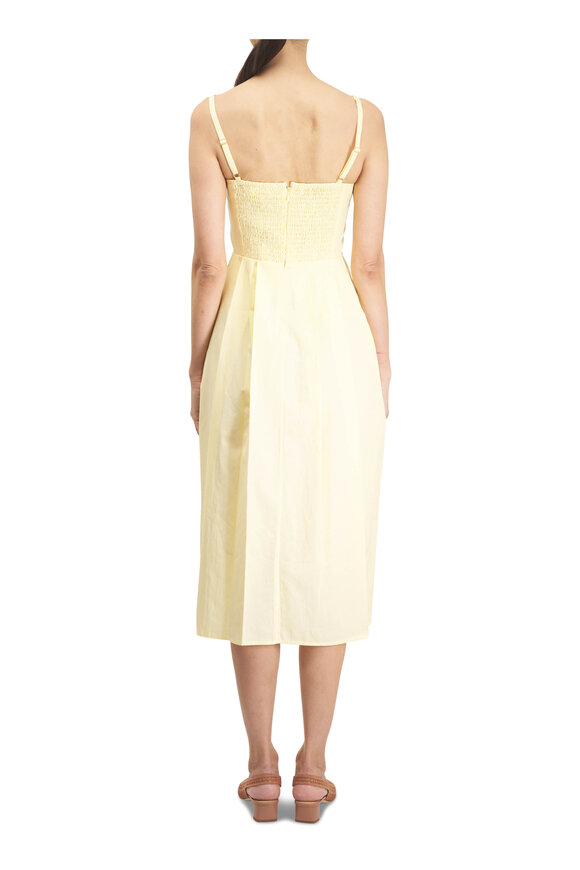L'Agence Reanne Lemon Sorbet Midi Dress - view 6