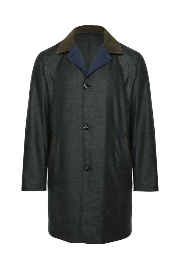 Tom Ford - Khaki Green Rain Coat | Mitchell Stores