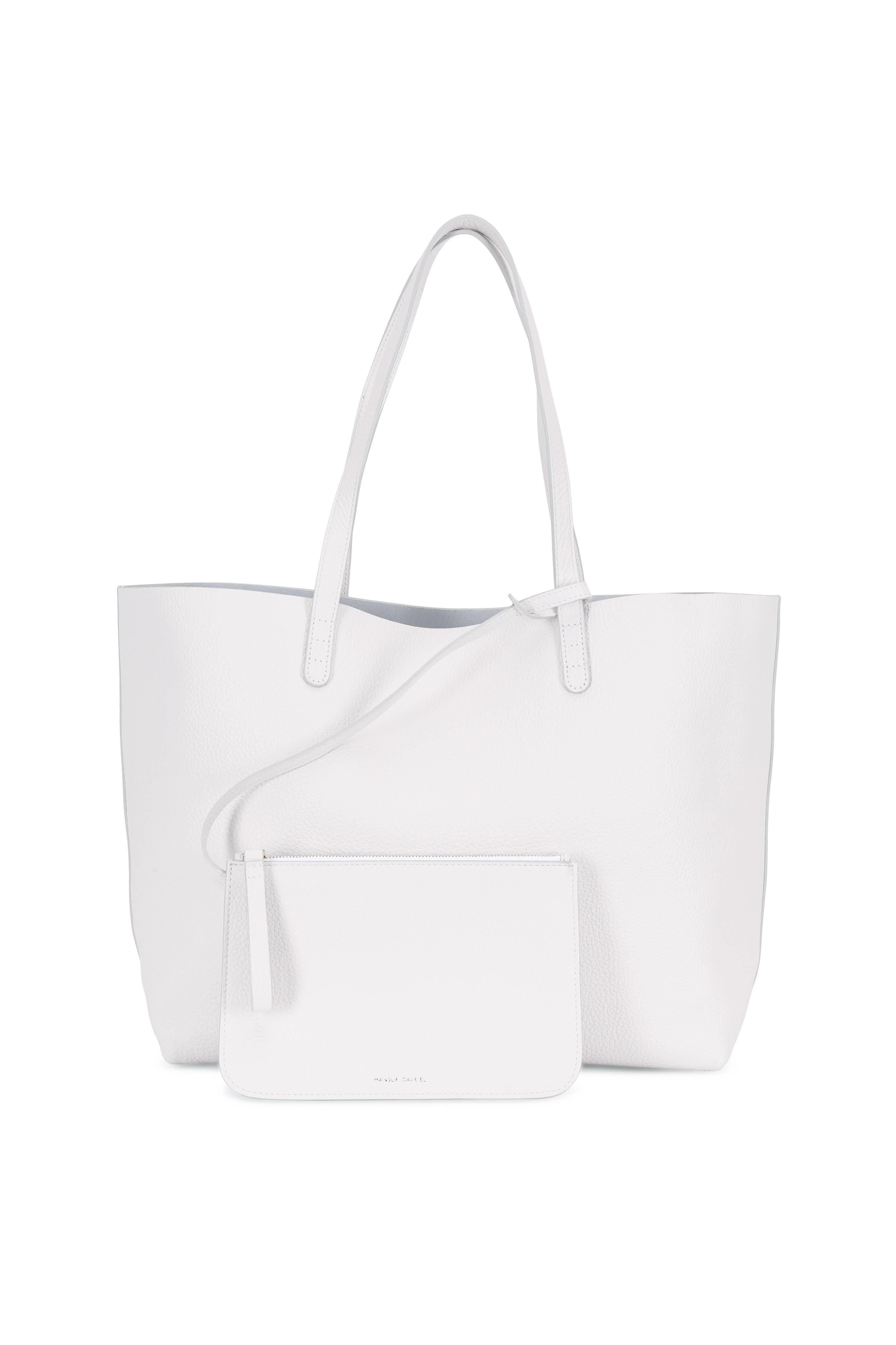 Mansur Gavriel - White Pebbled Soft Leather Large Tote