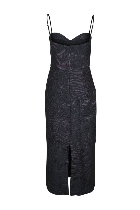 Johanna Ortiz Powerful Stitches Black Maxi Dress - view 3