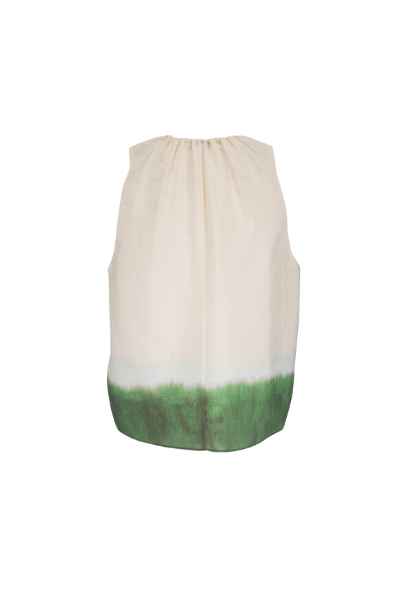 Vince Porcelain & Herba Dip-Dye A-Line Top - view 5