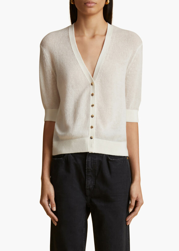 Khaite - Dianna Glaze Cashmere Cardigan 