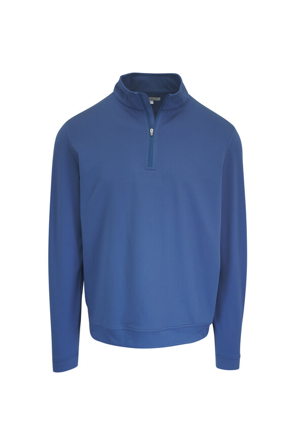 Peter Millar - Crown Sport Weld Navy Quarter Zip Pullover