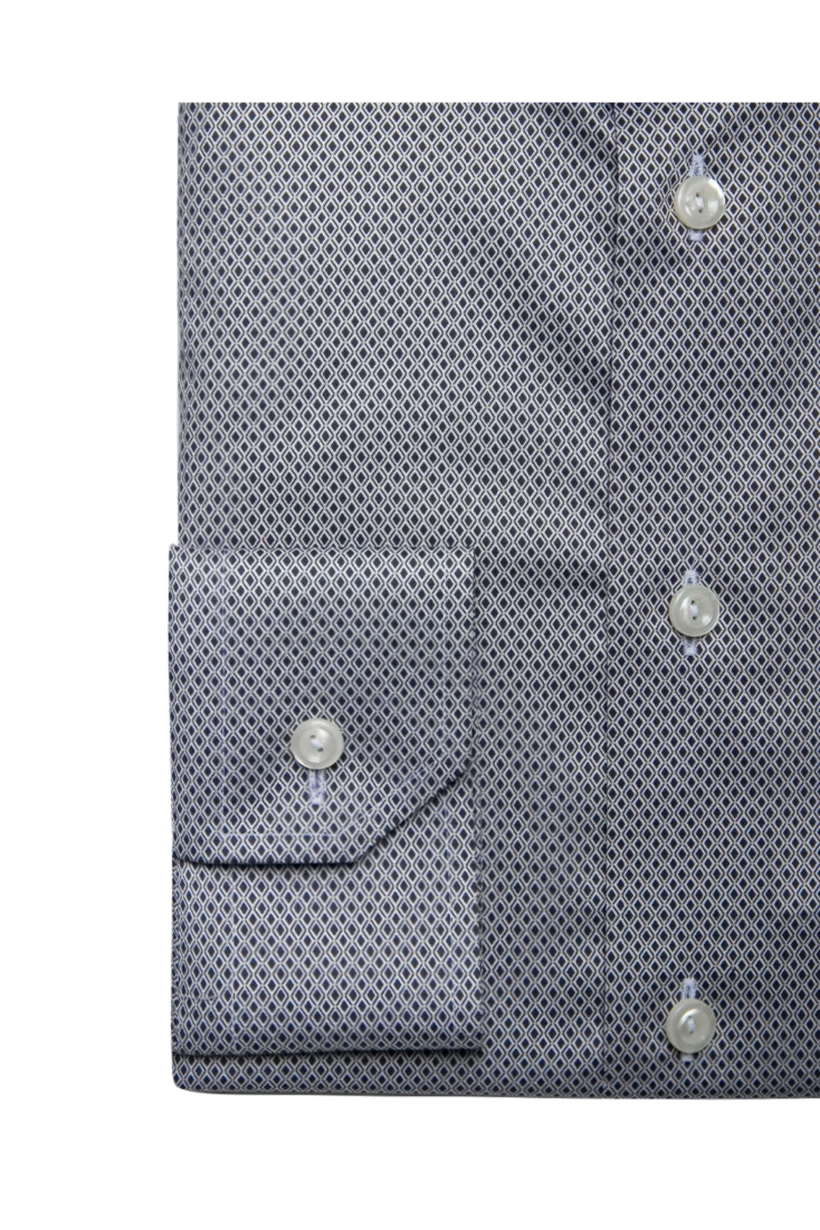 Eton - Grey Micro Print Signature Twill Dress Shirt