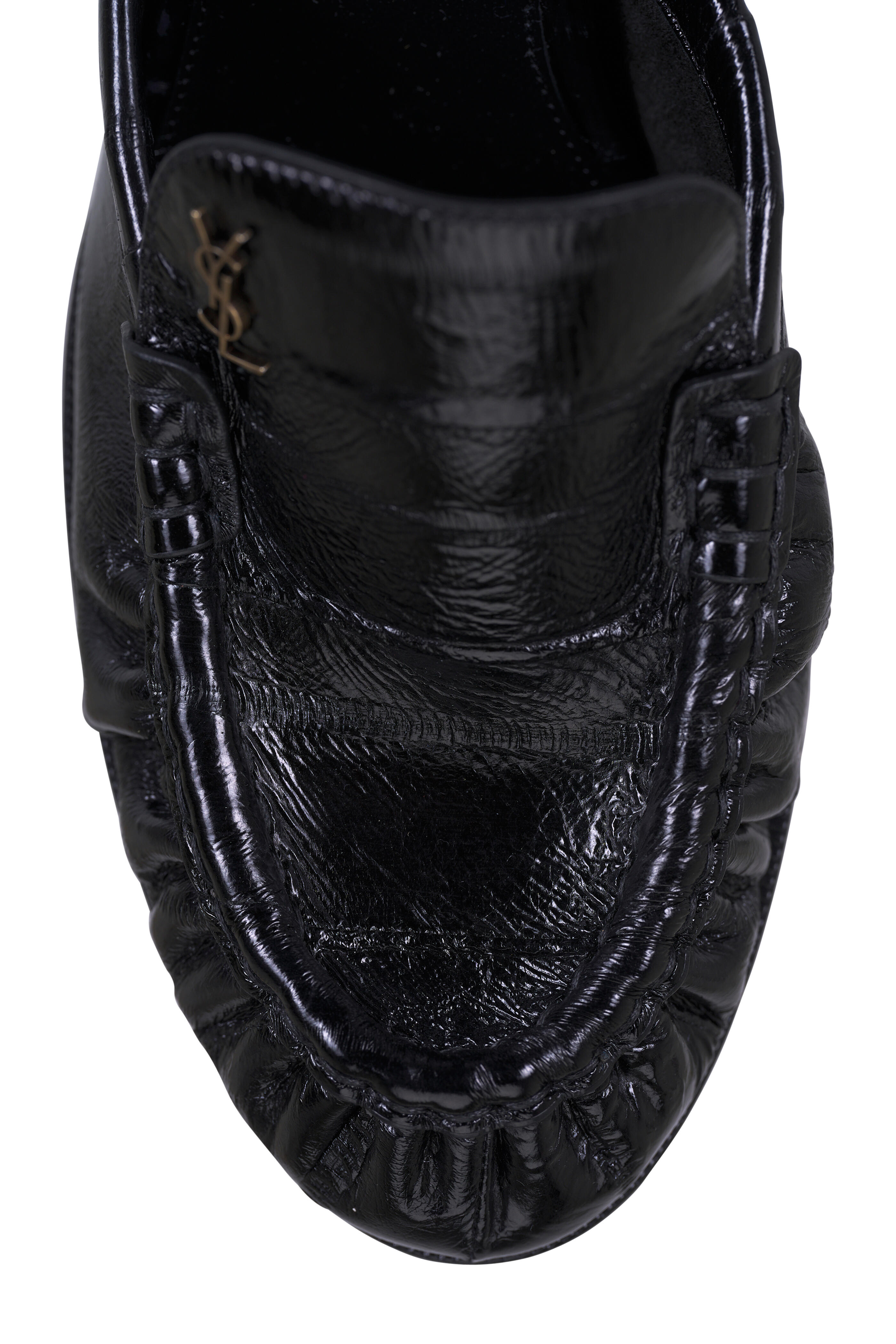 Saint Laurent - Le Loafer Black Leather Mule, 90mm