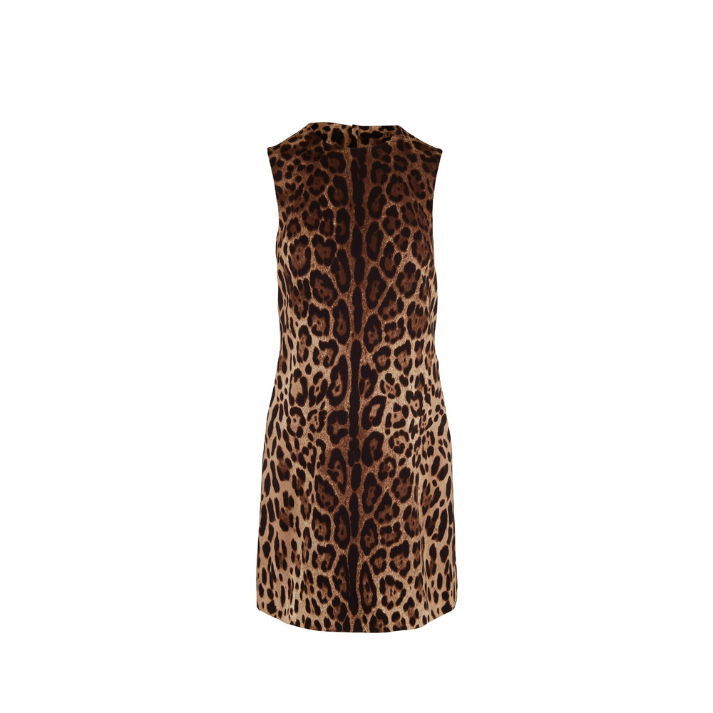 Dolce & Gabbana - Leopard Print Silk A-line Dress