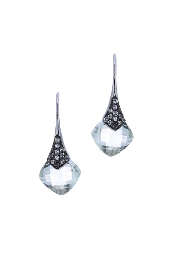 Monica Rich Kosann - Sterling Silver White Sapphire Earrings
