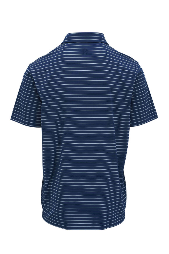 G/Fore - Deep Sea Pencil Stripe Tech Polo