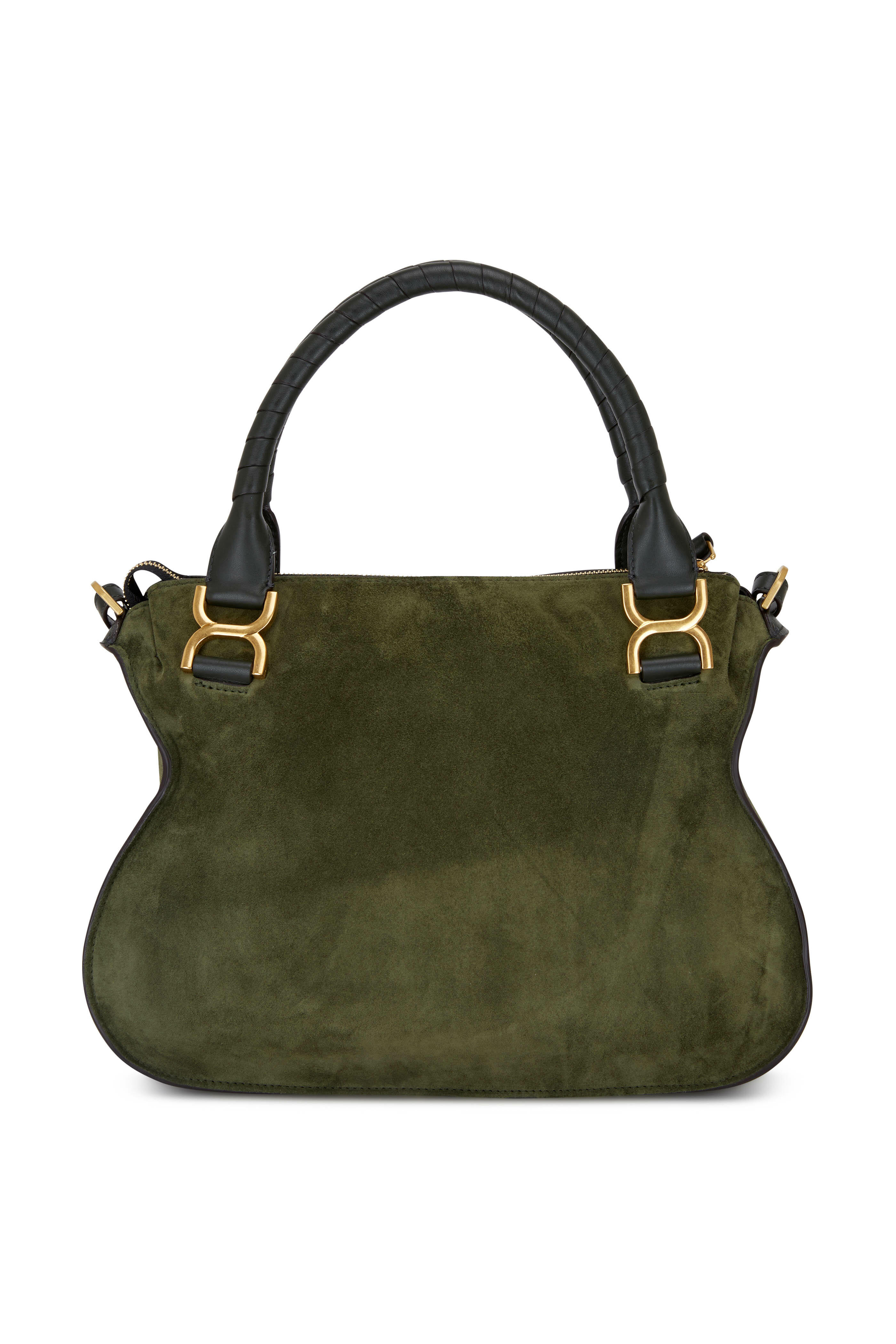 【OVHEE】 CHLOE SUEDE BAG Chloé Cloudy Blue Suede Medium Marcie Handbag ○ Labellov