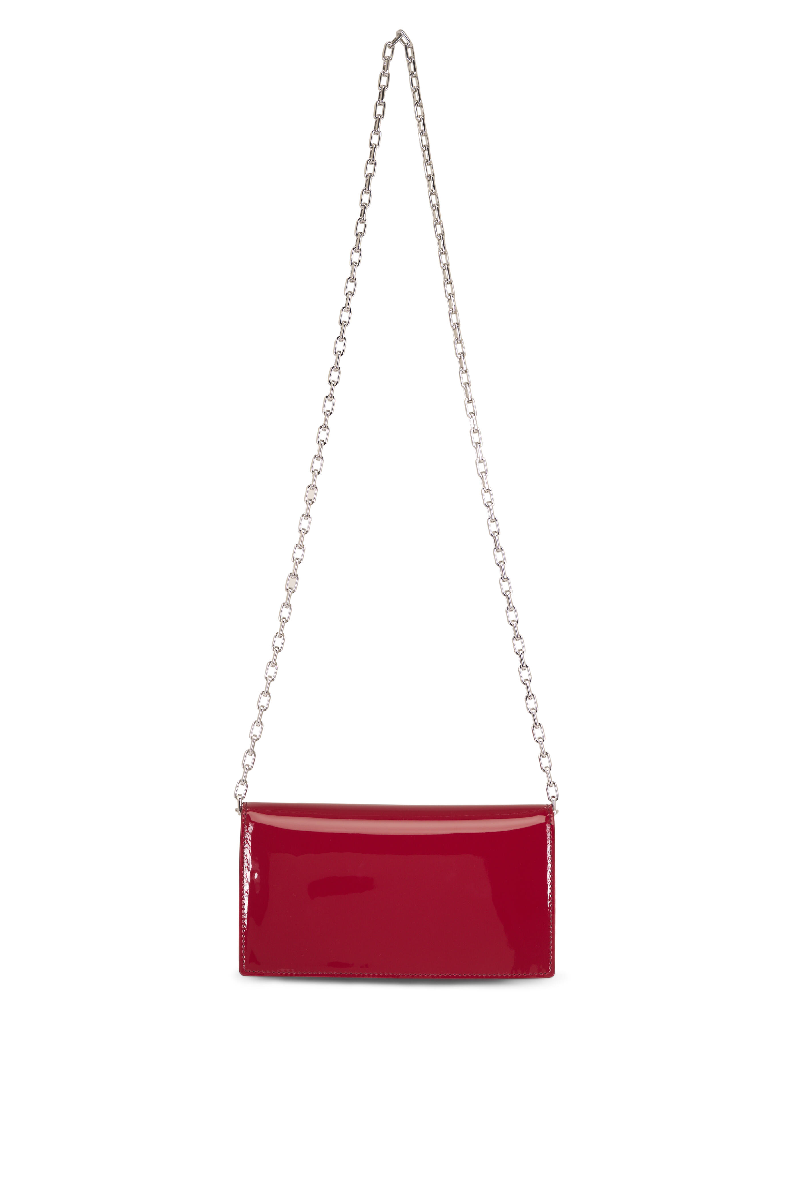 Christian Louboutin - Bettina Burgundy Patent Leather Clutch - view 2