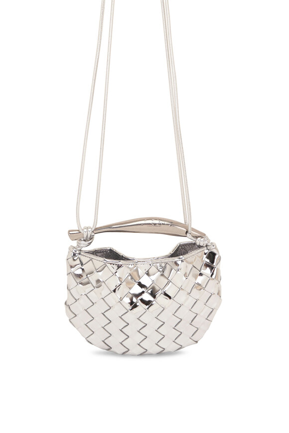 Bottega Veneta - Mini Sardine Silver Shoulder Bag 