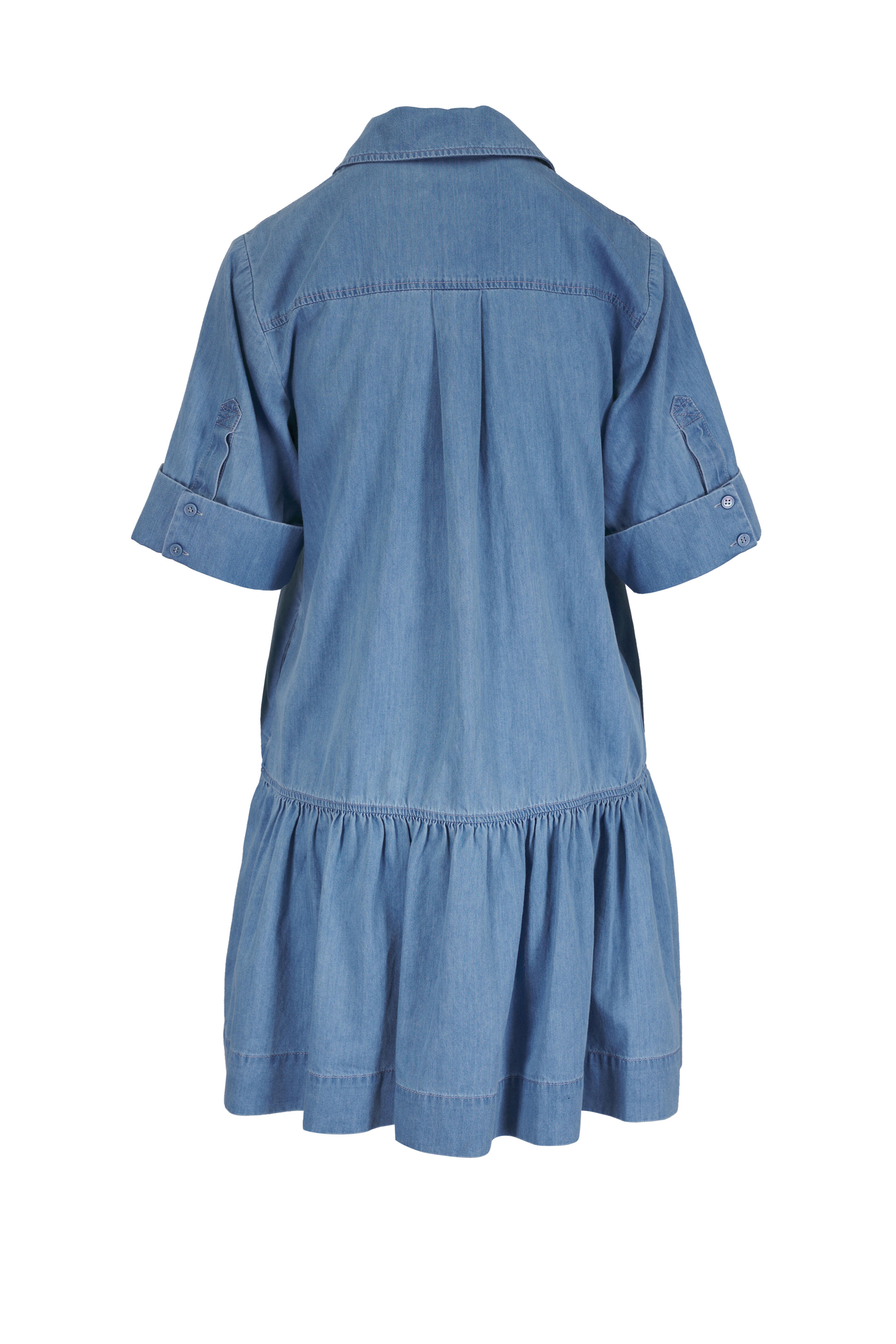 Simkhai - Cris Stratus Blue Chambray Mini Dress
