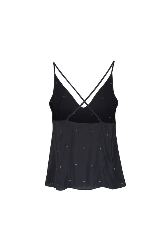AG Jada Rock Star Crepe Silk V-Neck Cami - view 2