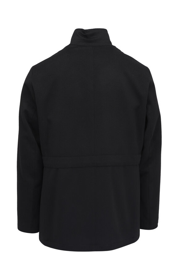 Maurizio Baldassari - Monza Short Zipper Black Car Coat