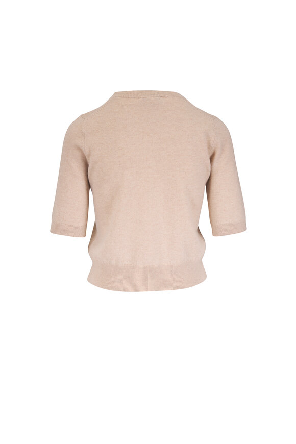 Veronica Beard Shana Sand Cashmere Sweater - view 5