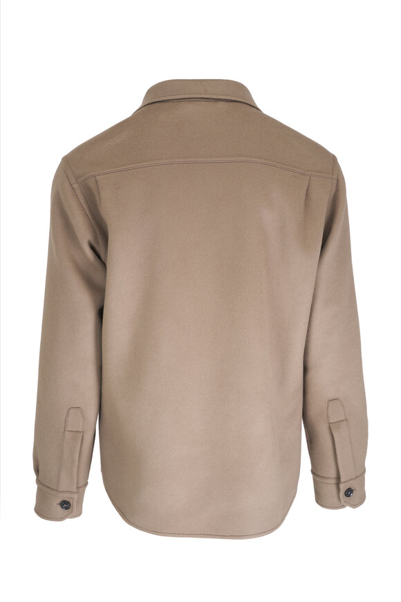 Brioni - Beige Wool & Cashmere Overshirt 