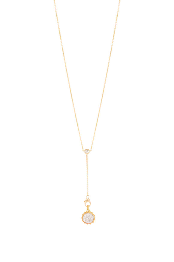 Renee Lewis Shake© White Diamond Pendant Y Necklace