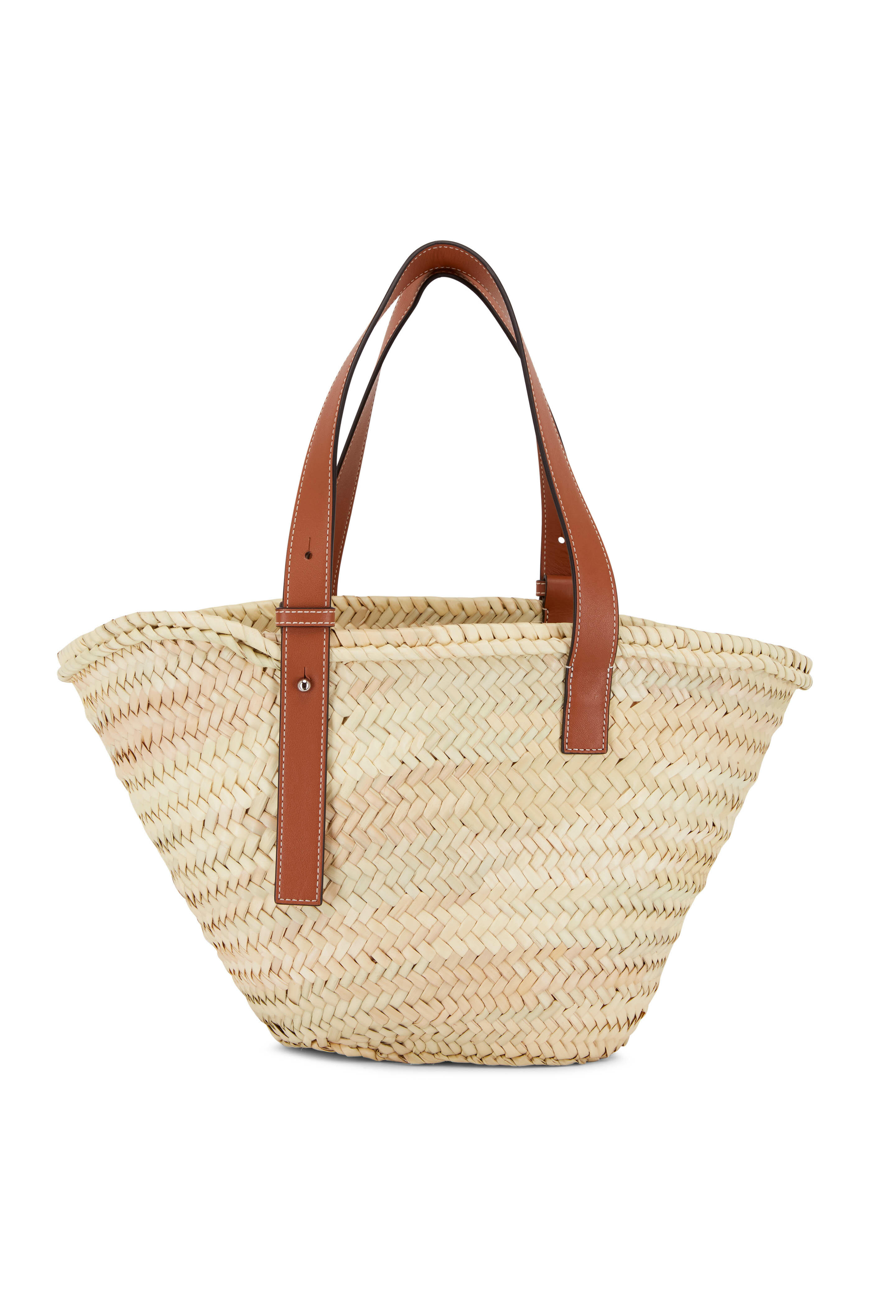 Loewe Basket Small Bag in Natural & Tan