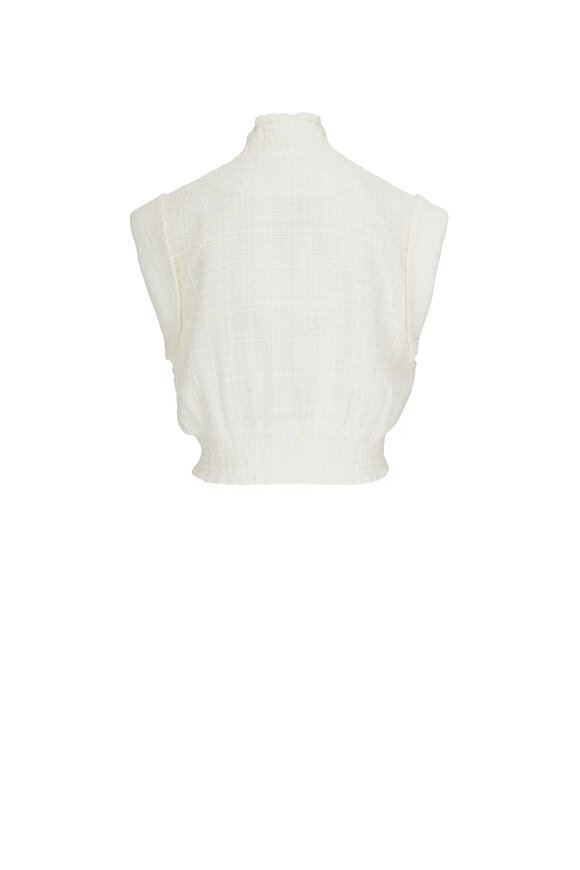 Veronica Beard - Anastasia Off-White Tweed Vest 