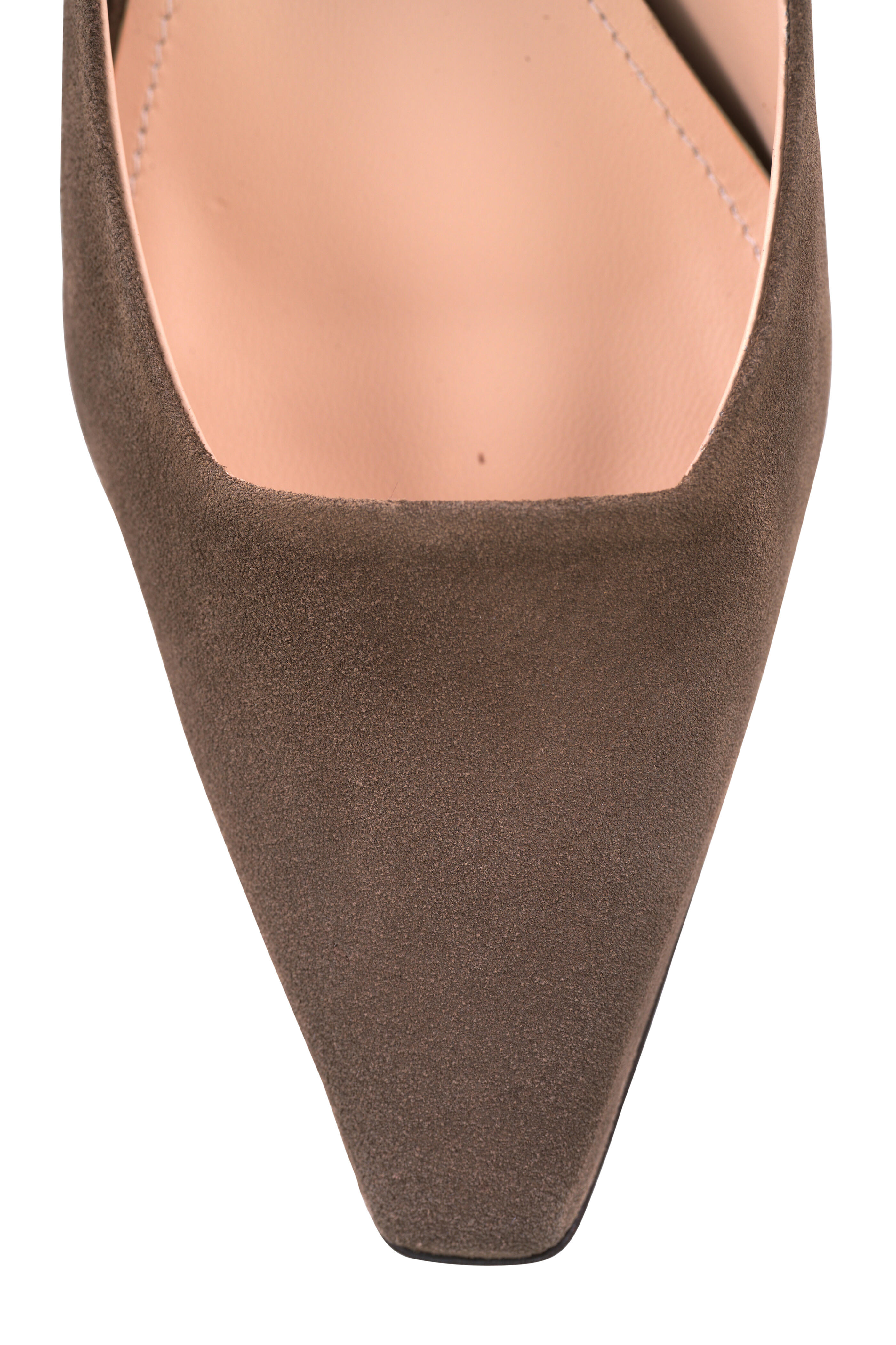 Ron White - Bryne Tan Suede Slingback Wedge Pump, 50mm - view 4