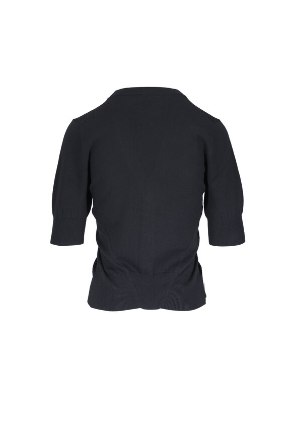 R13 Black Wool Split Hem Cardigan - view 2