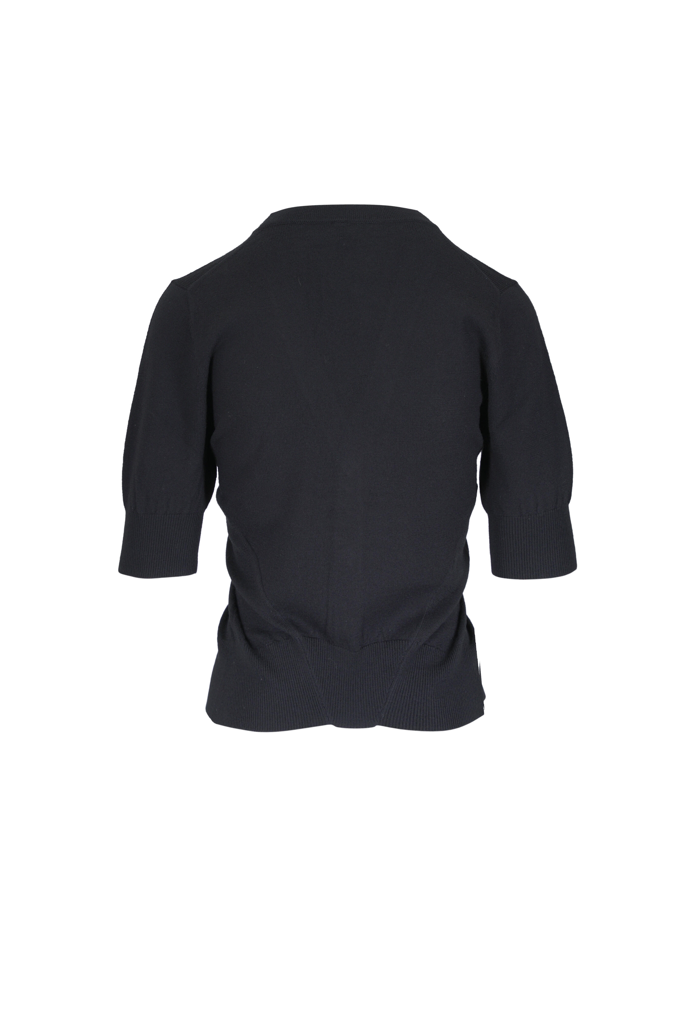 R13 - Black Wool Split Hem Cardigan - view 2