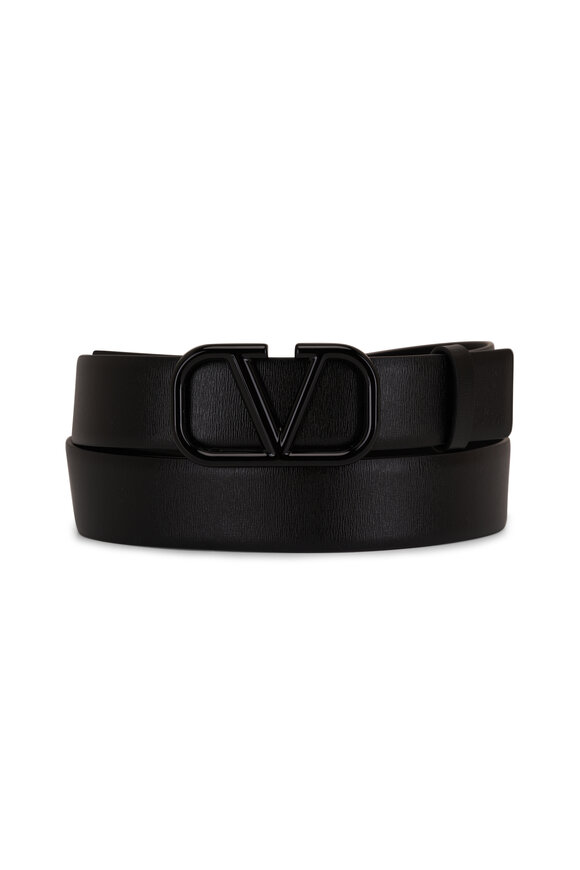 V logo leather belt bracelet - Valentino Garavani - Women