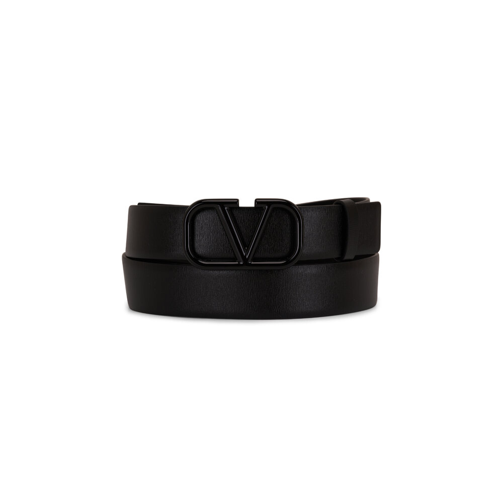 【関税・送料込み】VLogo The Bold Edition belt Black Valentino Garavani - Black VLogo Bold Edition Belt