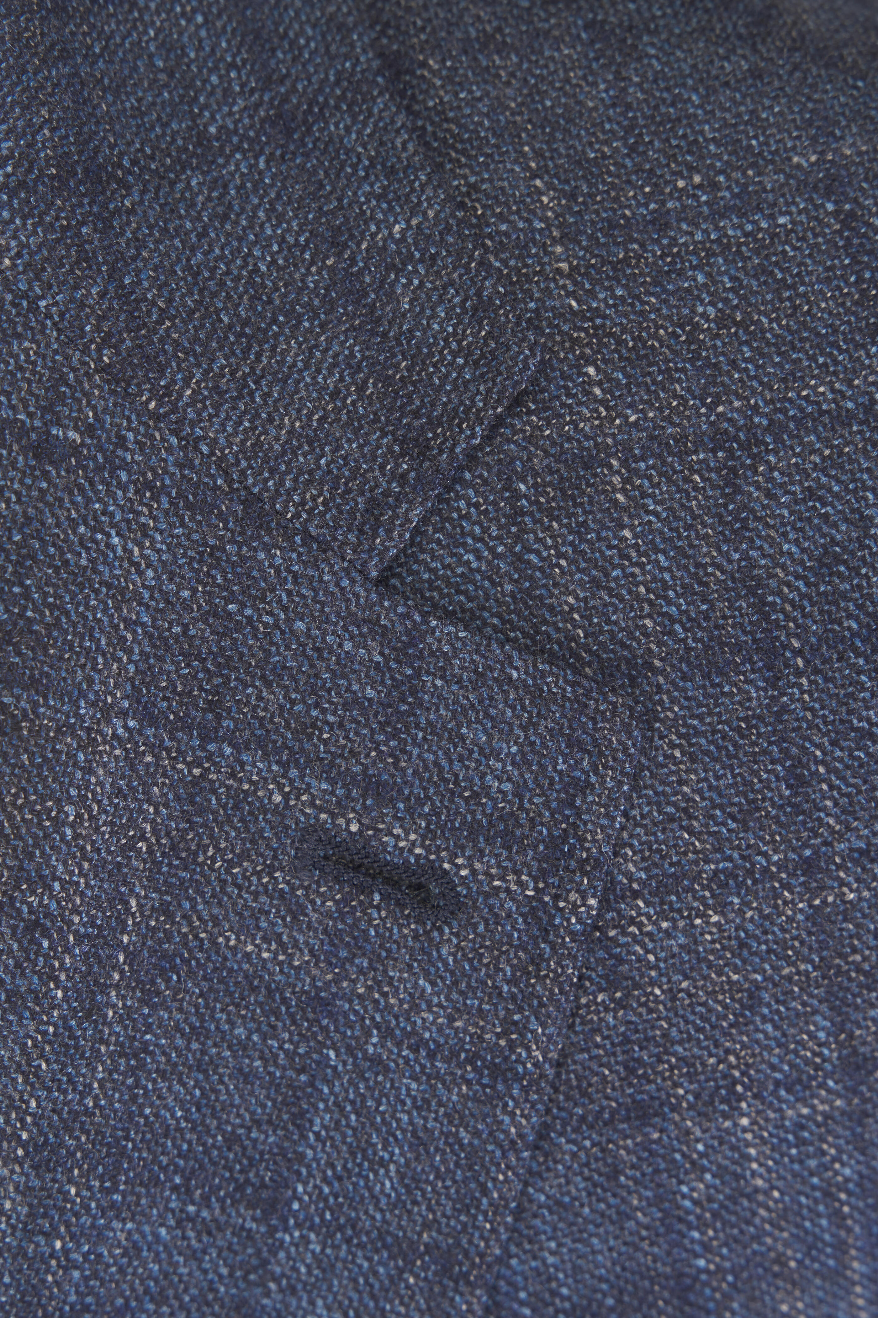 Canali - Blue Brushed Plaid Wool, Silk & Cashmere Sportcoat - view 3