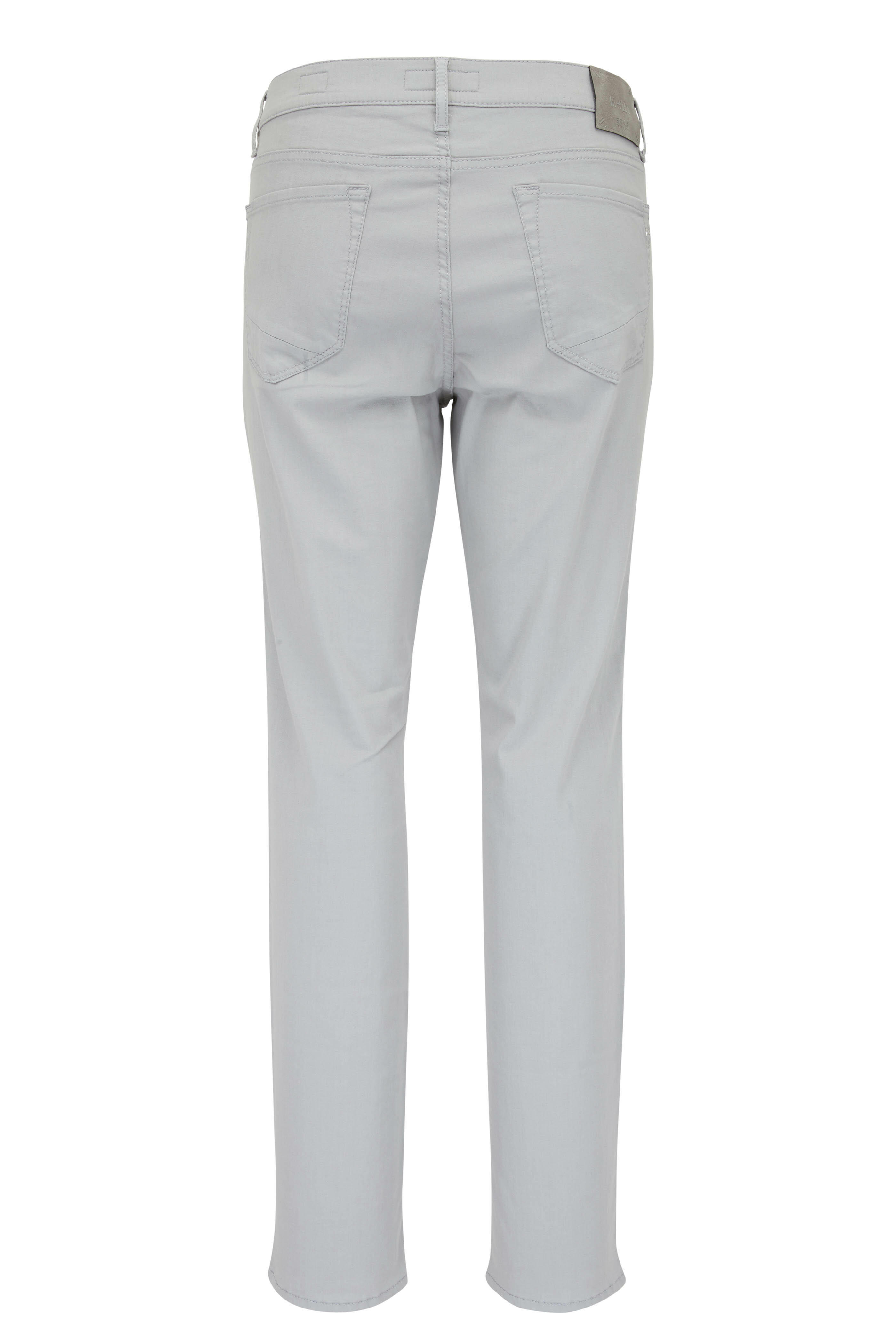 Brax - Chuck Silver Stretch Cotton Pant | Mitchell Stores