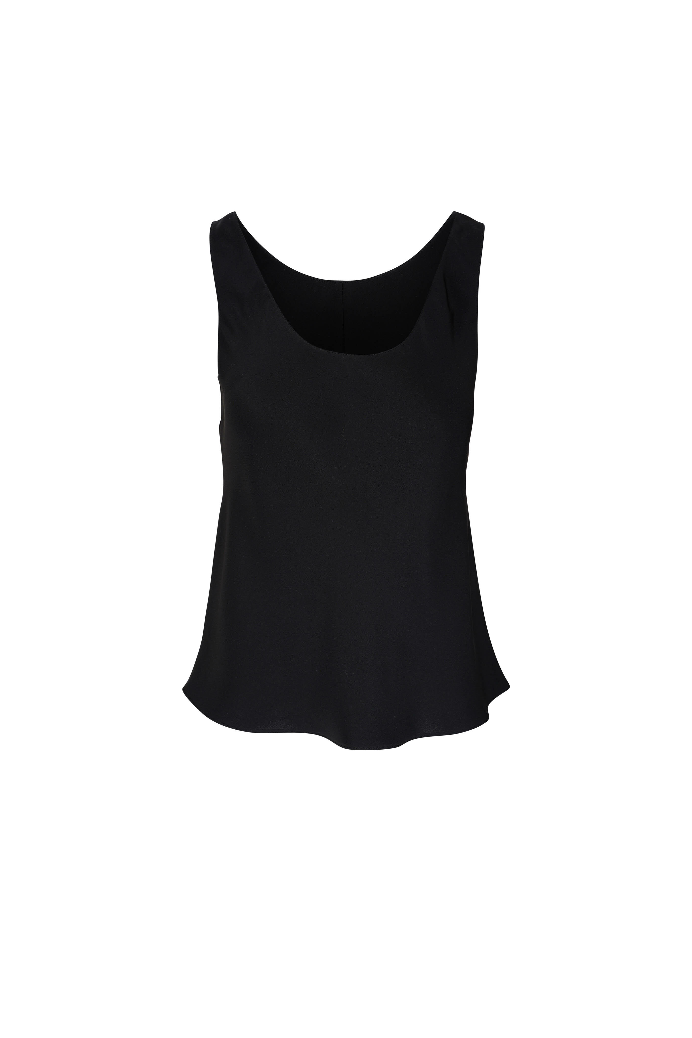 Peter Cohen - Maam 4-Ply Silk Black Tank Top | Mitchell Stores