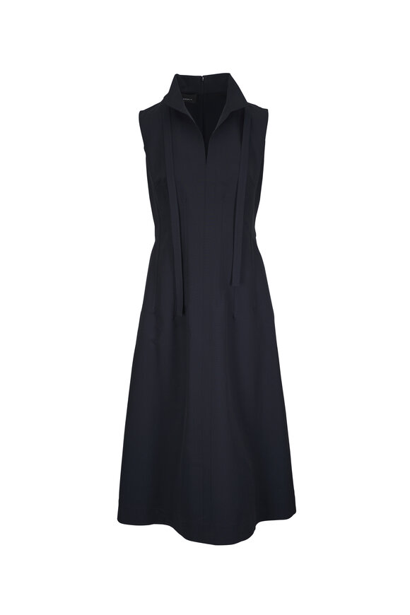 Michael Kors Collection - Black Double-Faced Wool Sheath Dress