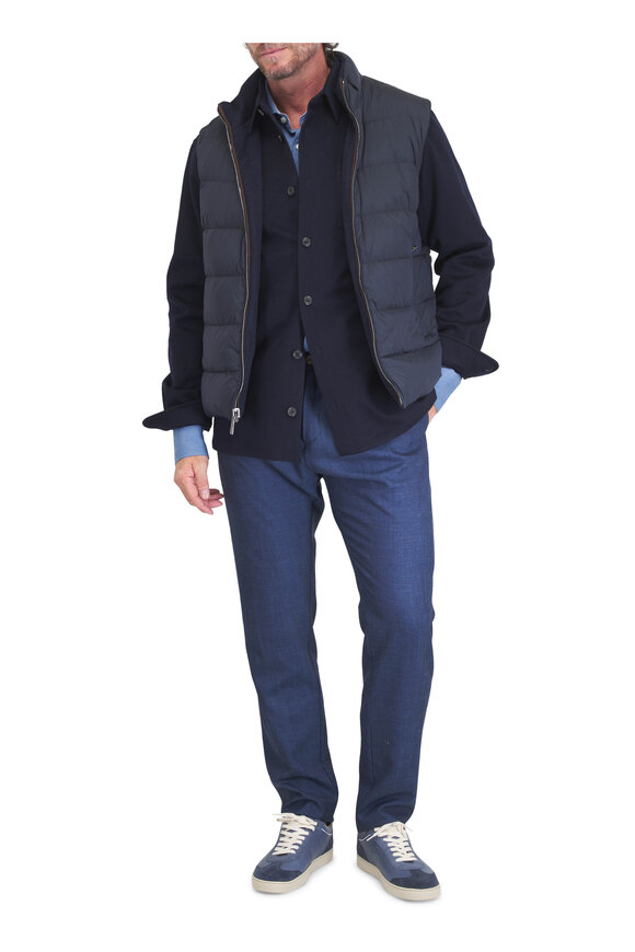 Paul & Shark Blue Cotton Overshirt - view 2