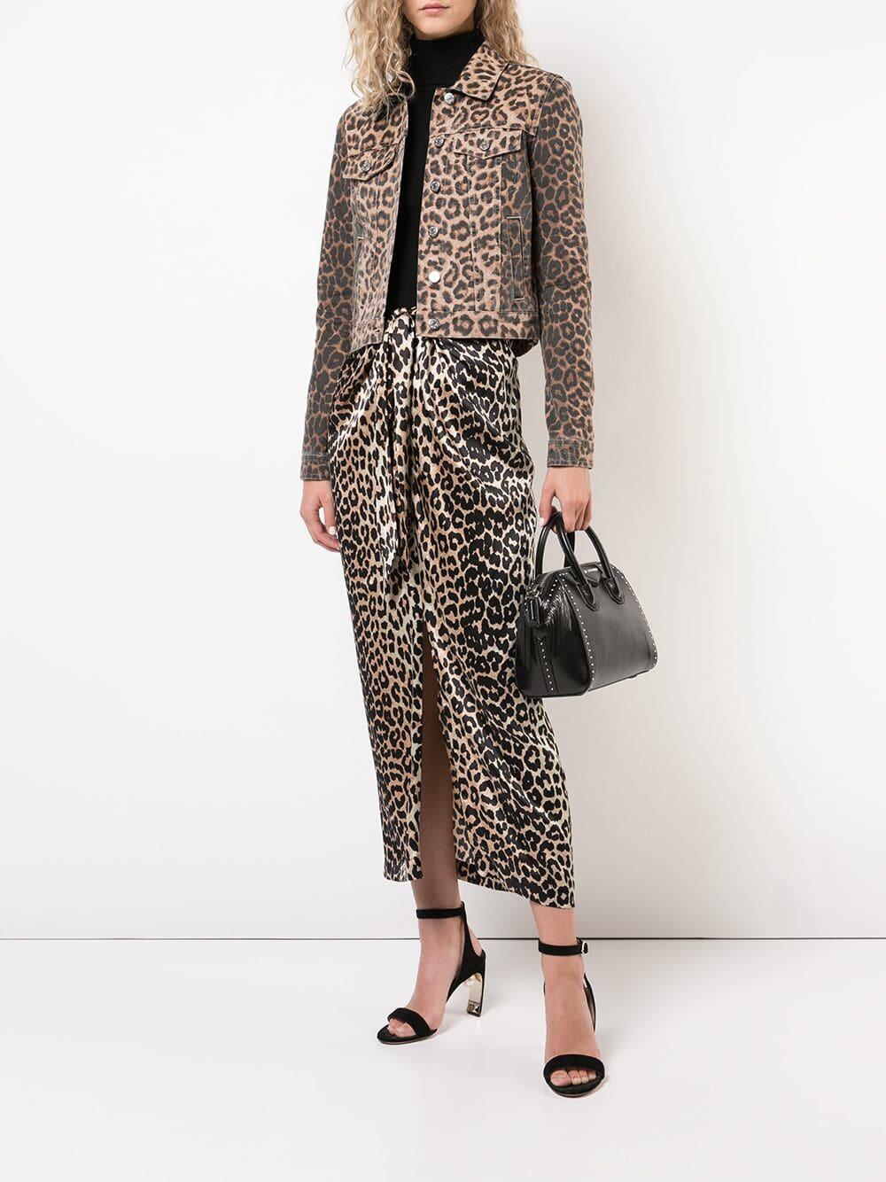 Veronica Beard - Cara Leopard Printed Jean Jacket