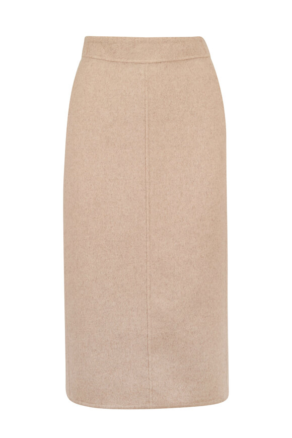 Vince - Heather Oat Seamed Midi Skirt