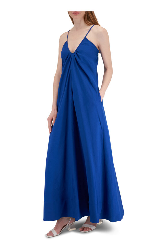 Dorothee Schumacher - Summer Cruise Royal Blue Linen Maxi Dress