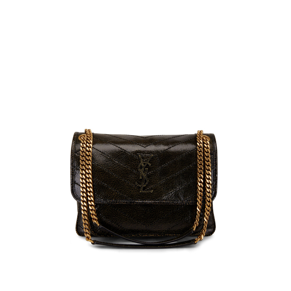 ショルダーバッグ・ポシェット SAINT LAURENT 25SS BLACK MONOGRAM NIKI SADDLE VESACE BAG Niki leather messenger bag in black - Saint Laurent | Mytheresa
