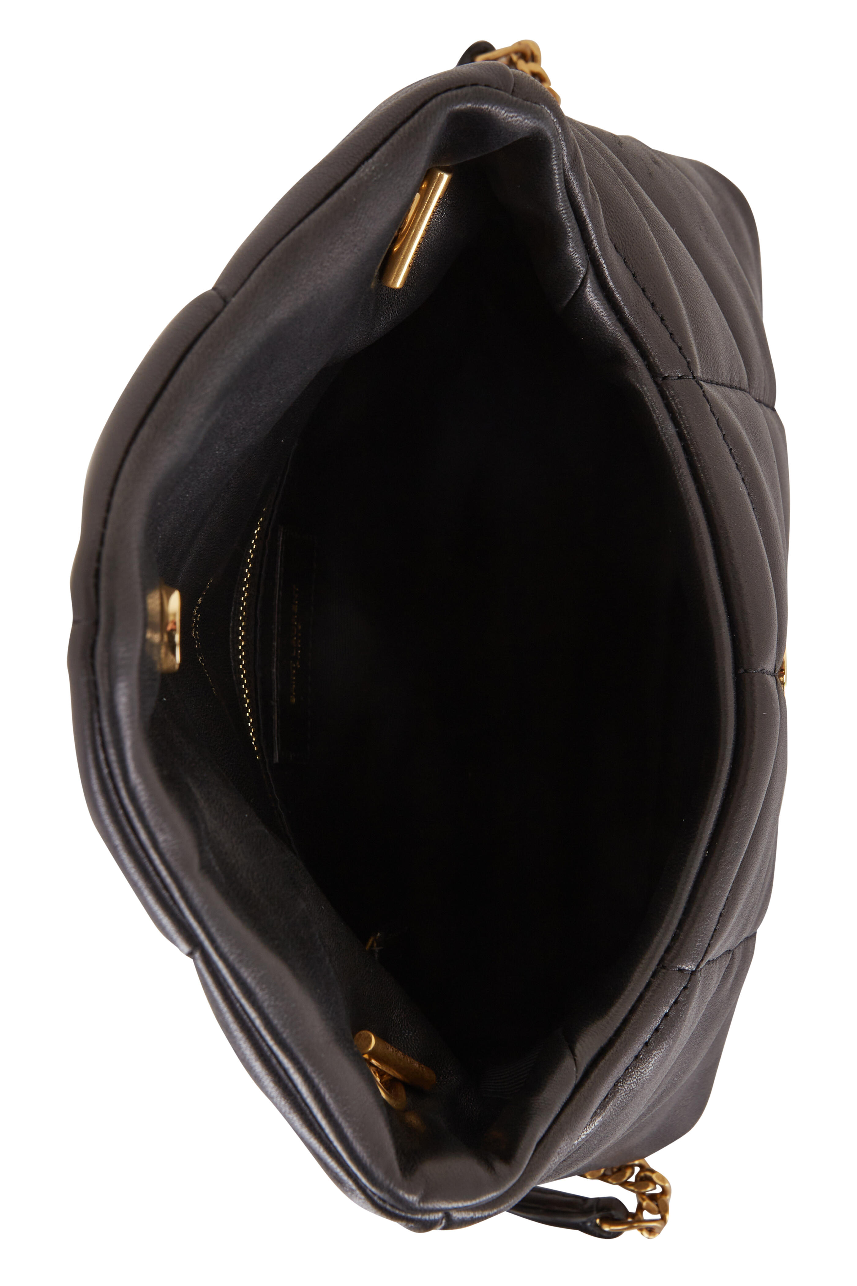 Saint Laurent - Loulou Black Quilted Leather Small Shoulder Bag