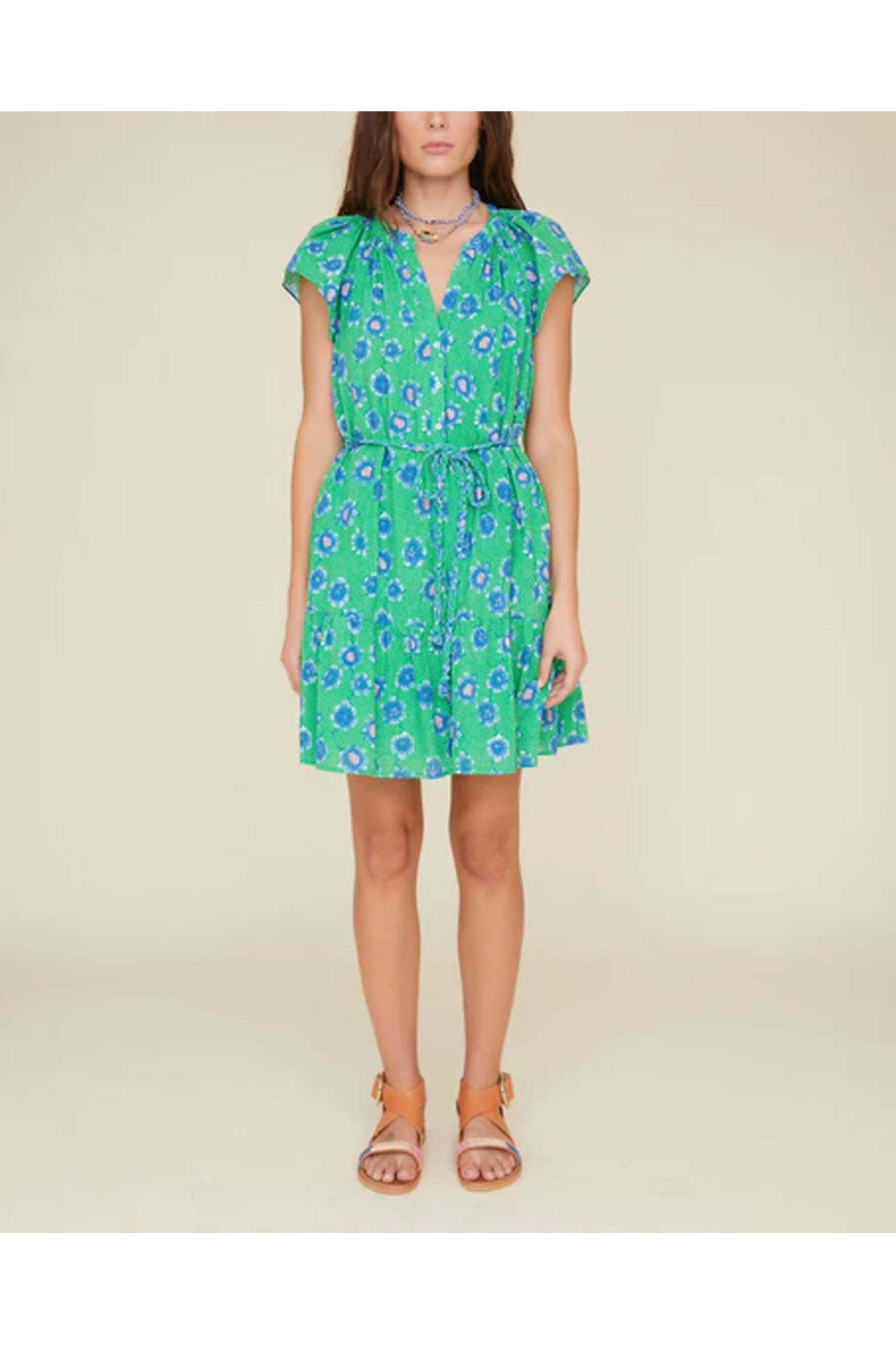 Xirena - Green Poppy Jude Dress