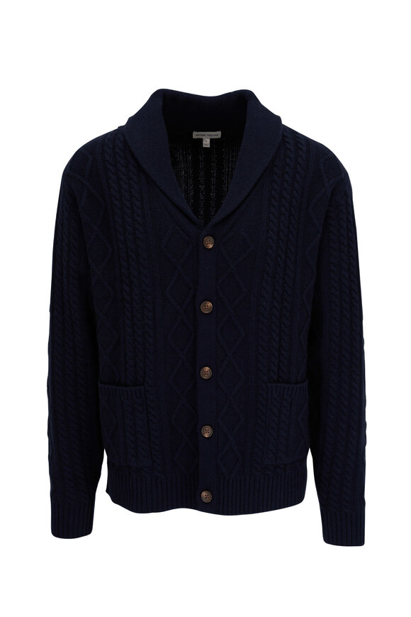 Peter Millar - Fisherman's Cable Shawl Collar Cardigan