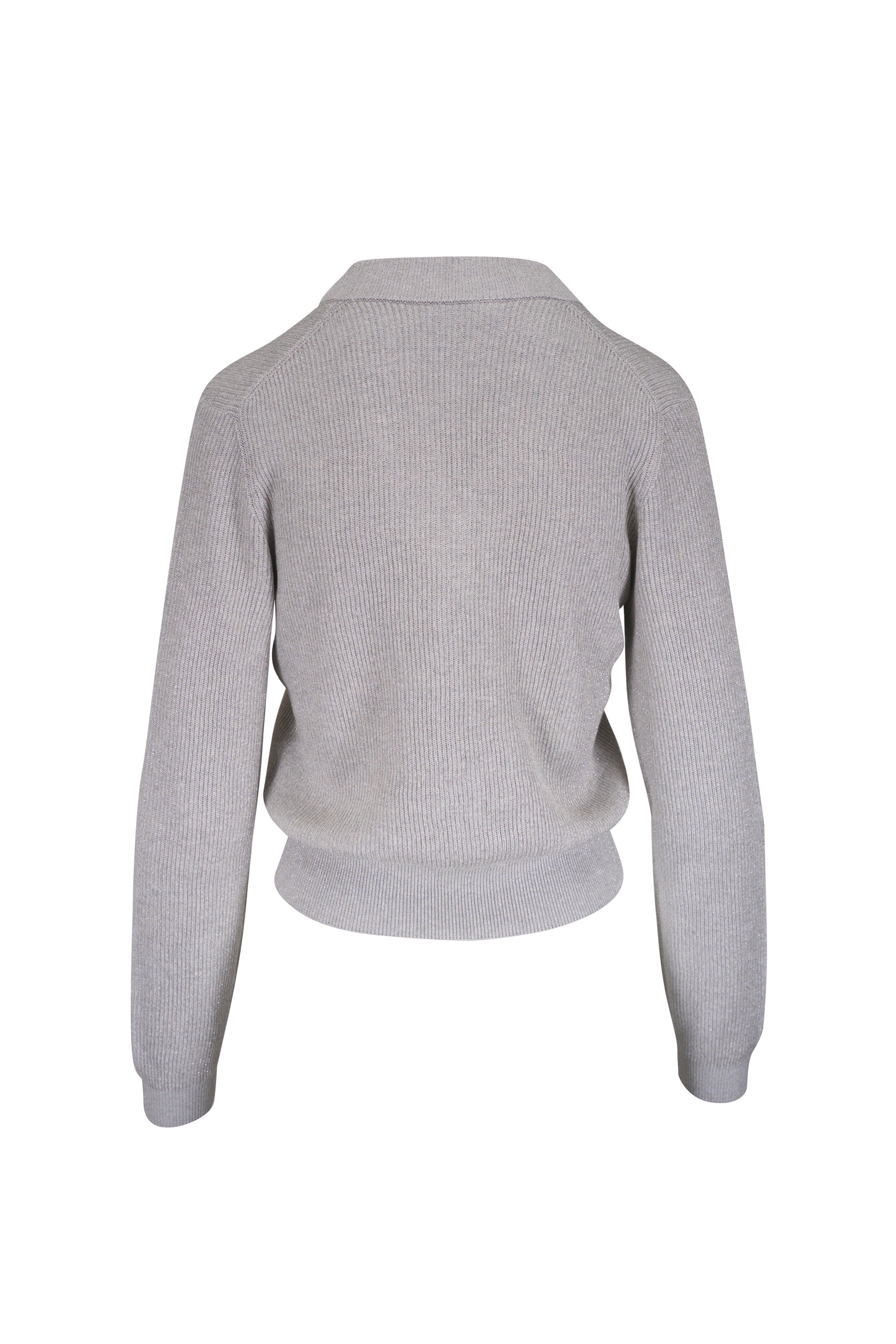 Brunello Cucinelli - Fog Sparkling Cotton Sweater