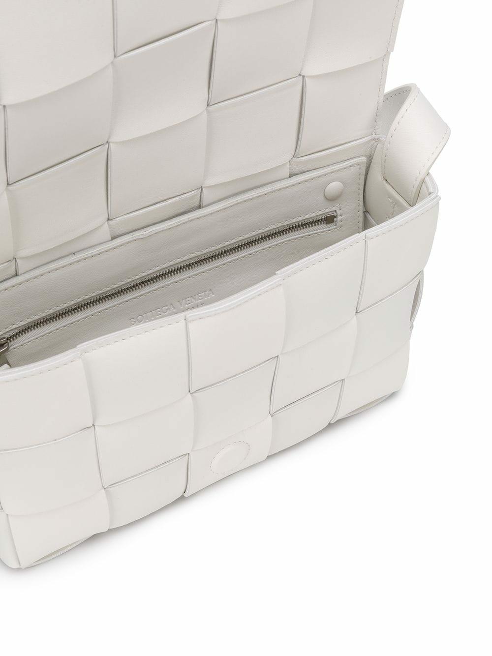 Bottega Veneta - Cassette White Quilted Leather Small Bag